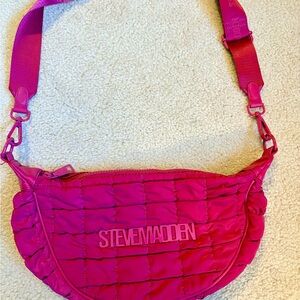 Steve Madden Pink Quilted Crossbody Bag